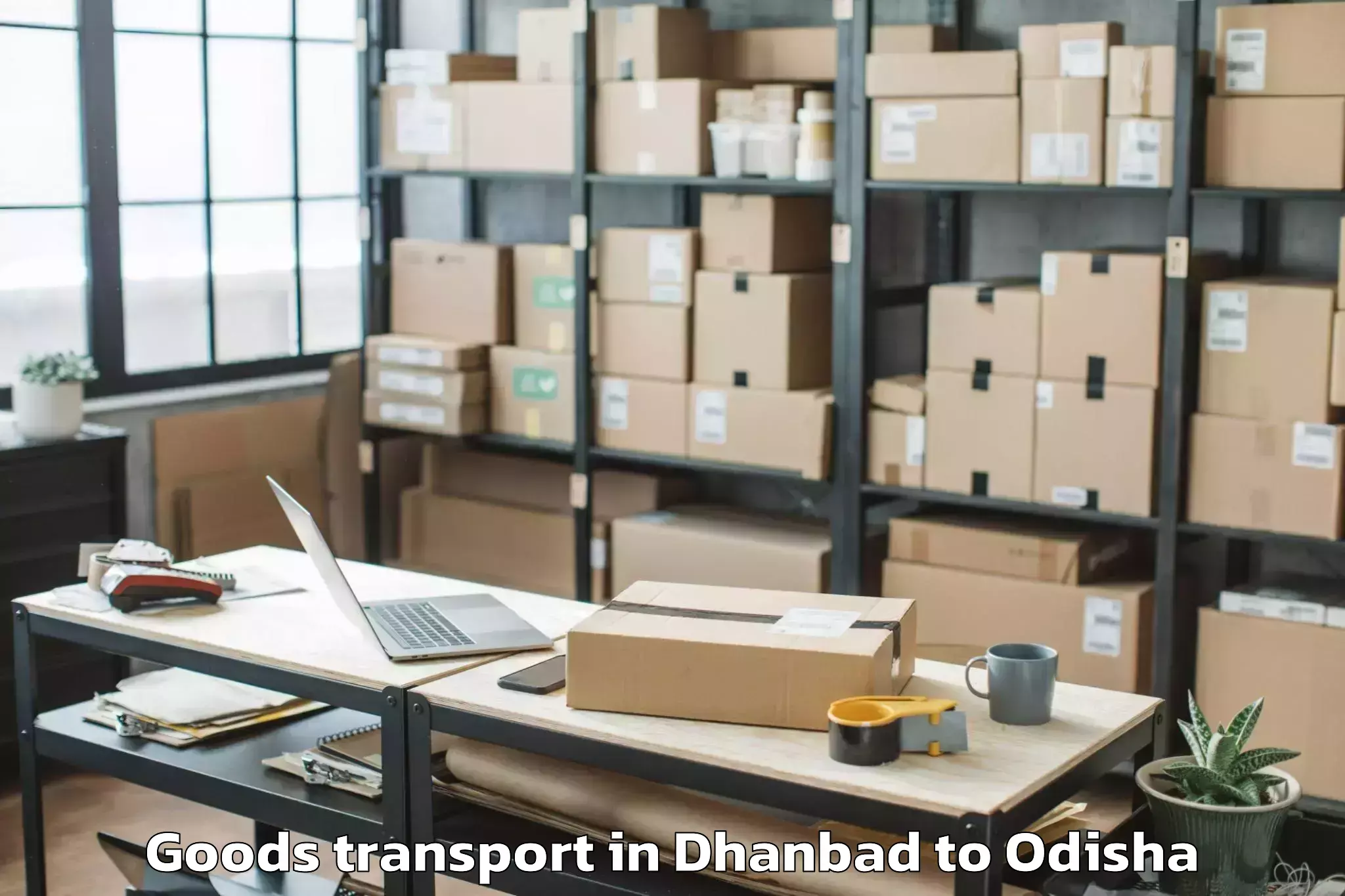 Book Dhanbad to Balikuda Goods Transport Online